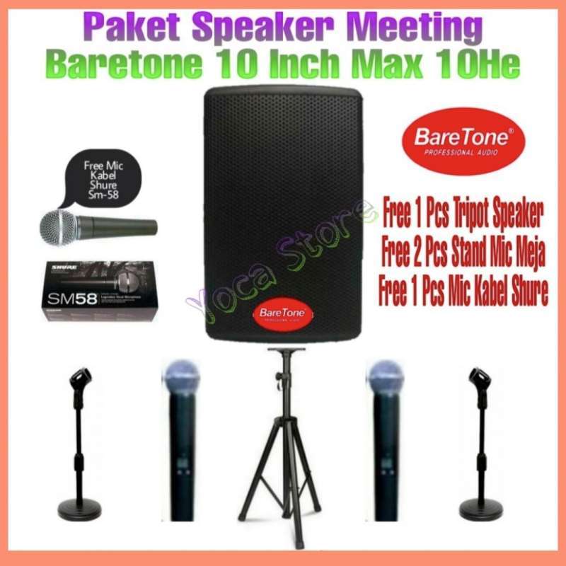 Jual Speaker Portable Baretone 10 Inch 