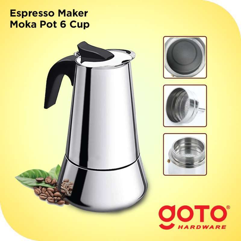 Promo Espresso Maker Moka Pot Stainless 