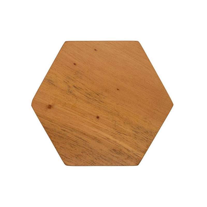 Tatakan Gelas Kayu/ Tatakan Gelas Model Hexagonal/ Coaster/ Mahoni Wood