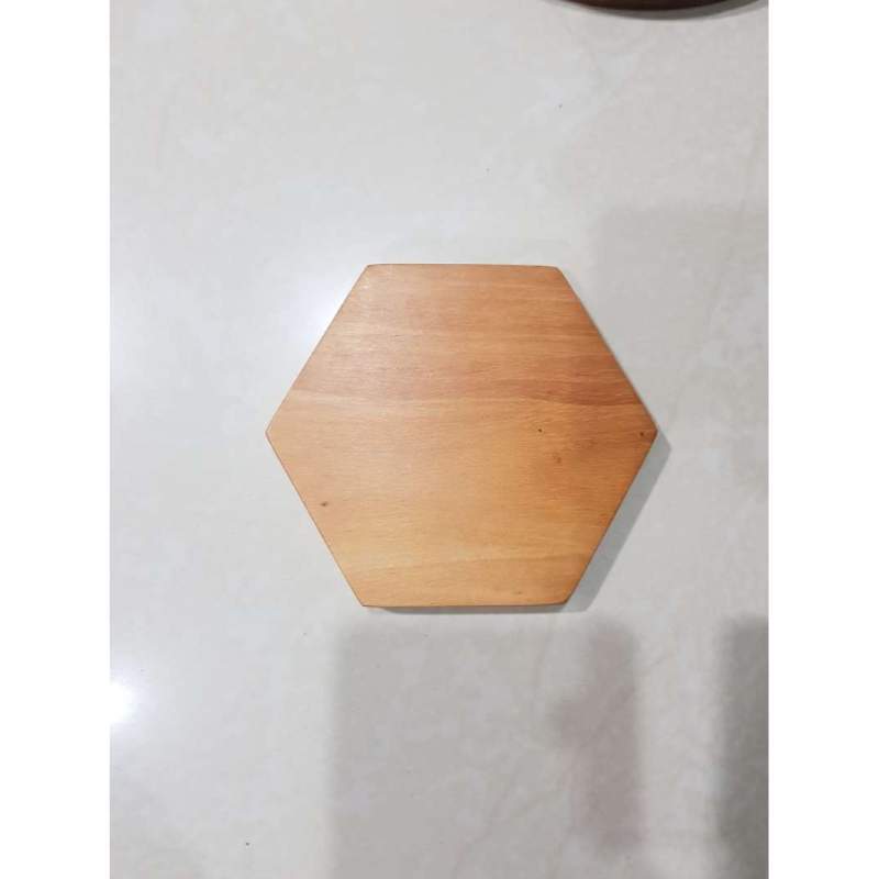 Jual Tatakan Gelas Kayu/ Tatakan Gelas Model Hexagonal ...