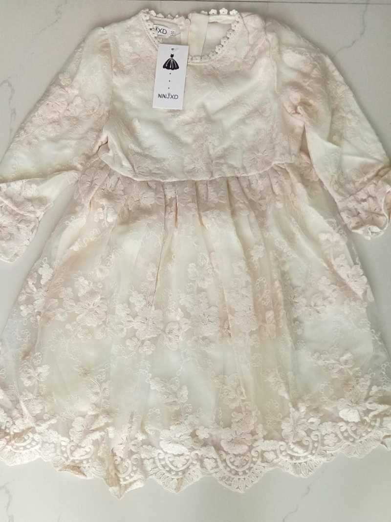 Jual Dress Brokat Anak Import Putih Ungu Rok Pesta Renda Bunga Polos Lengan Panjang Muslim Murah Mei 2021 Blibli