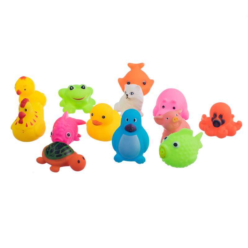 Promo 13 PCS Soft Plastic Animals Toys Squeeze Sound Baby Bath Play Float  Rubber Diskon 23% di Seller Homyl - China | Blibli