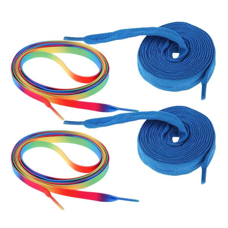 blue shoe laces