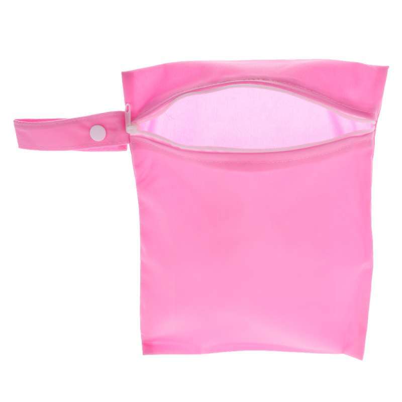 Infant Baby Newborn Waterproof Reusable Zip Pouch Wet Dry Bag Cloth Diaper Nappy 