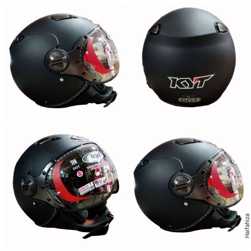 Promo KYT Elsico Retro Solid Polos Helm 