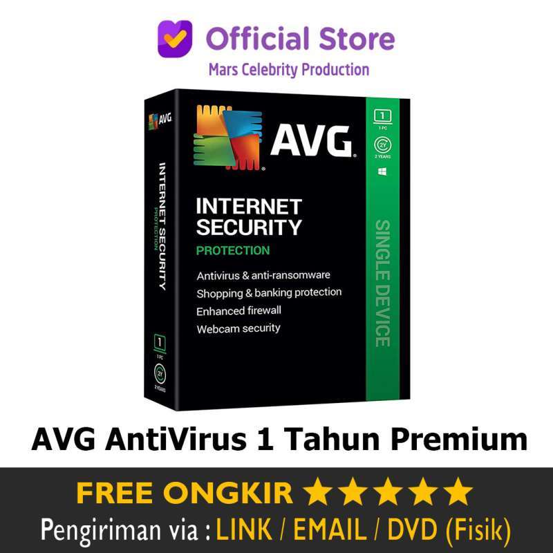 Jual AVG Internet Security 1 Tahun Full Version - Anti Virus ...