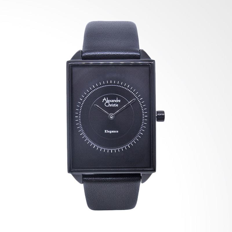 Alexandre Christie Jam Tangan Pria - Black - Leather Strap - 8489 MHLIPBA