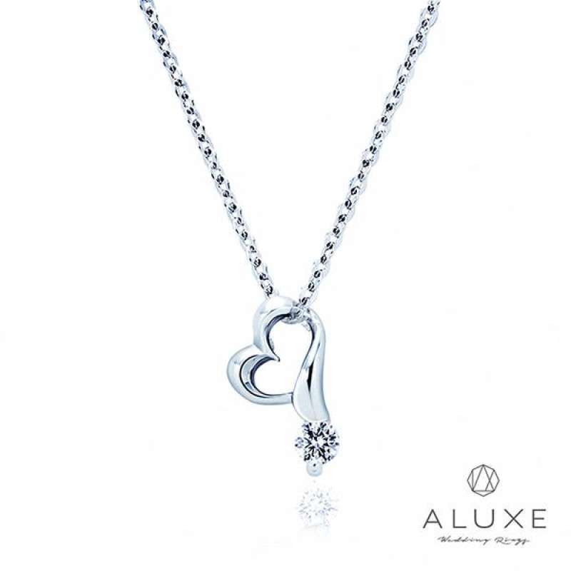 Heart 18K Gold Heart Diamond Necklace 