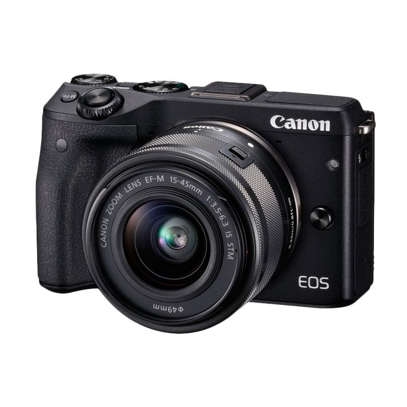 Canon EOS M3 Kit 15-45 IS STM Black (Resmi PT Datascrip) Mirrorless