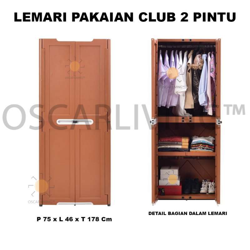 Club Fold M 2 Lemari Plastik Gantung 2 Pintu Fold Go M2 Terbaru Agustus 2021 Harga Murah Kualitas Terjamin Blibli