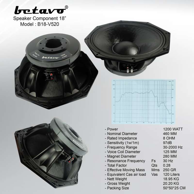 Promo SPEAKER COMPONENT 18 BETAVO B18 