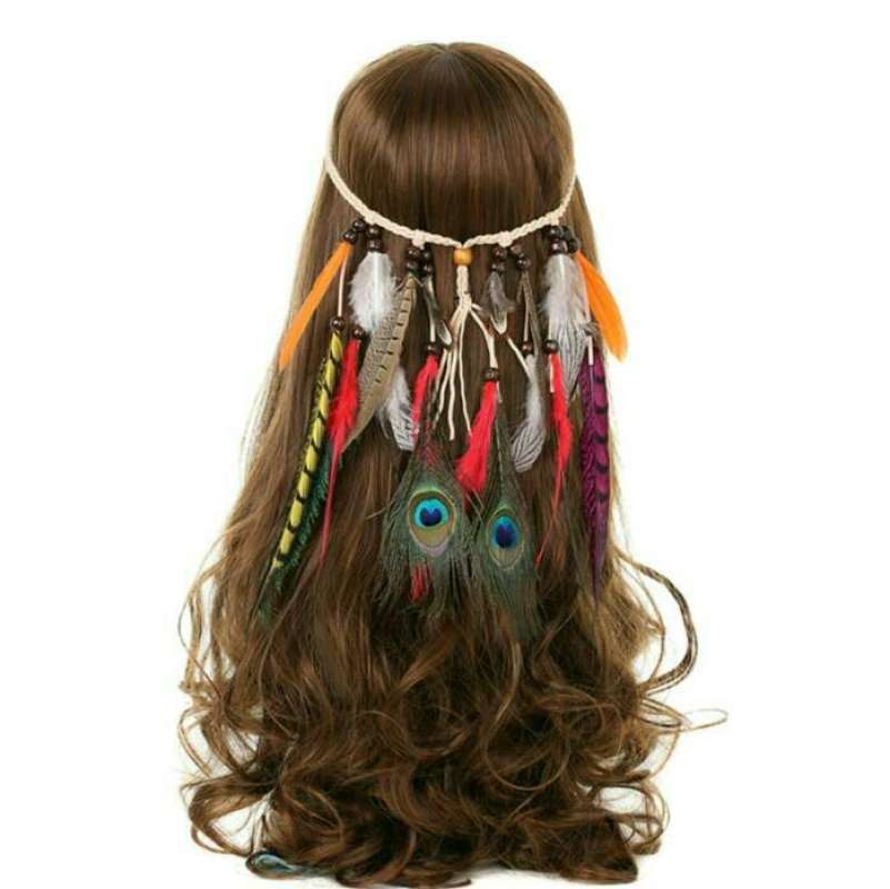 Promo Women Festival Feather Headband 
