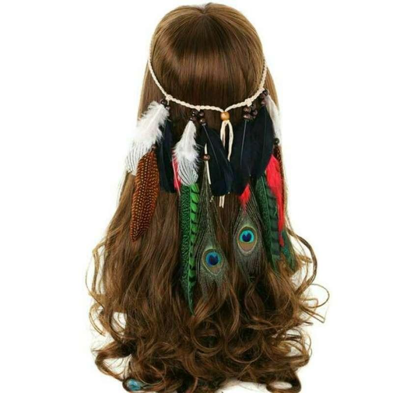 Promo Women Festival Feather Headband 