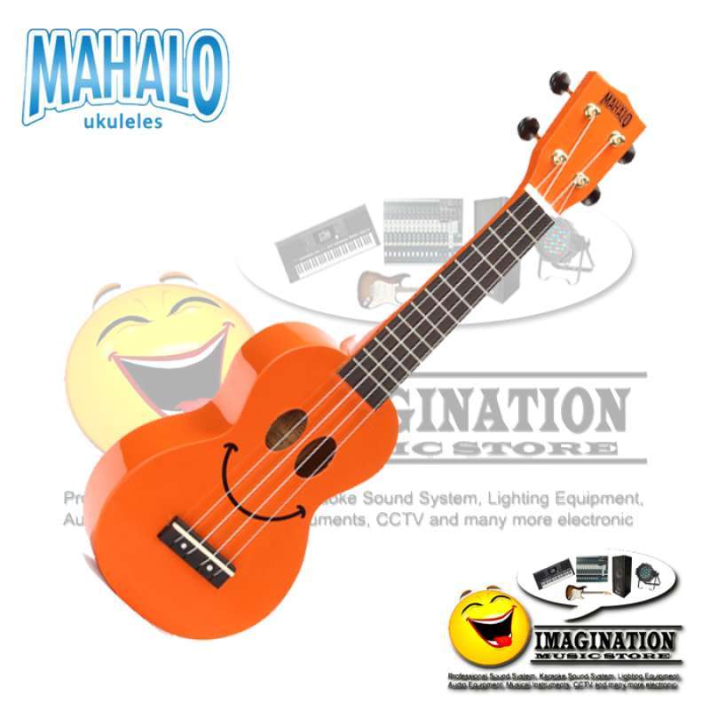 Mahalo U Smile OR Orange Soprano Ukulele