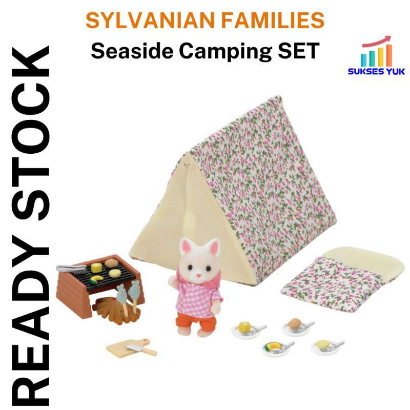 Jual Sylvanian Families SEASIDE CAMPING SET di Seller Mom Mei Cafe
