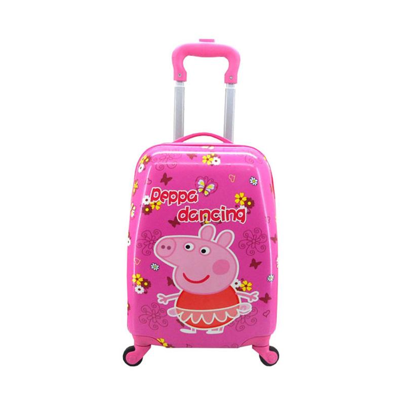 Jual DJ Fashion 0379 PEPPA PIG Troli Koper Tas Sekolah Anak di