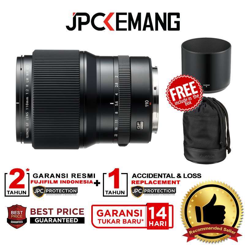 JPC KEMANG Fujifilm GF 110mm f/2 R LM WR Lensa Fujifilm GF 110mm f/2 R LM  WR Lensa Fujifilm GF 110mm f2 R LM WR Lensa Fujifilm GARANSI RESMI