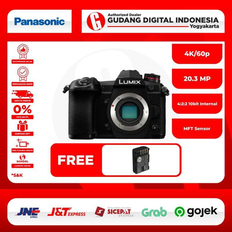 Gudang Digital Panasonic Lumix DMC G9 Body Only Kamera Mirrorless Free  Extra Battery
