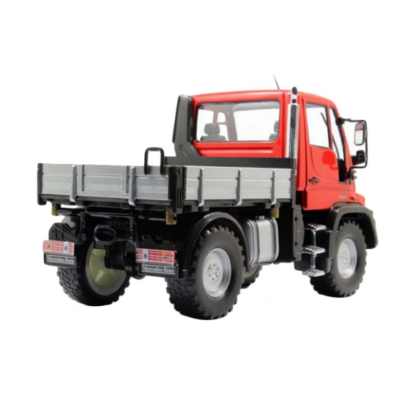 Red / Yellow 1:24 Welly MERCEDES-BENZ Unimog U400 Dump Truck