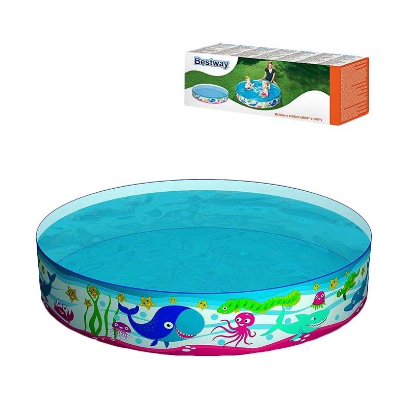 Jual Bestway Tanpa Tiup Pompa Kolam Renang Anak Sea World 152 X 25 Cm Online Oktober 2020 Blibli Com