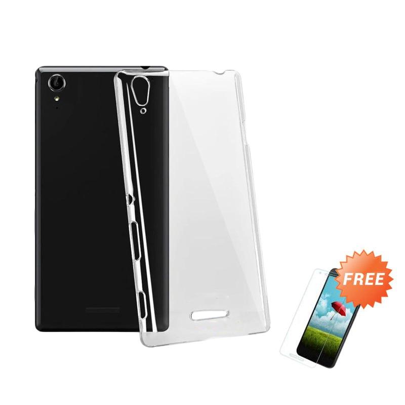 harga OEM Crystal Hardcase Casing for Sony Xperia T3 or D5102 - Clear + Free Tempered