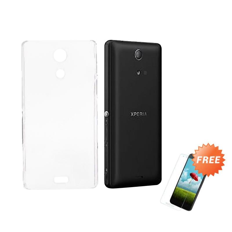 Produk OEM Crystal Hardcase Casing for Sony Xperia ZR C5502 4.55 Inch - Clear + Free