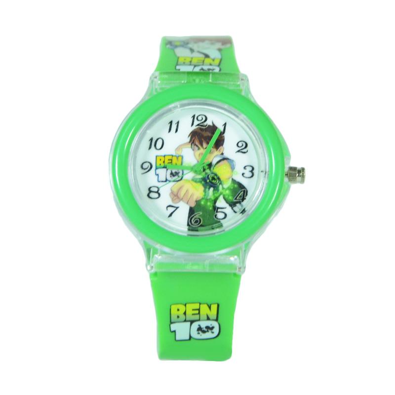 OEM Skeleton Ben10 Jam Tangan Anak Laki laki Hijau .