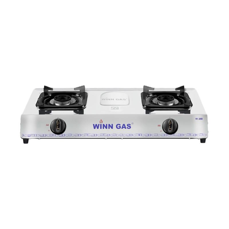 Jual Winn Gas W288 Stainless Steel Kompor Gas Silver 2 Tungku