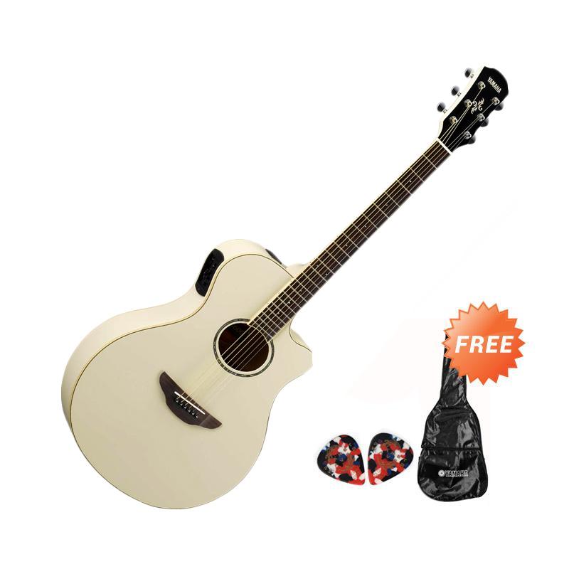 Jual Yamaha Apx600 Gitar Akustik Elektrik Vintage White Free Softcase 2 Pick Online Desember 2020 Blibli