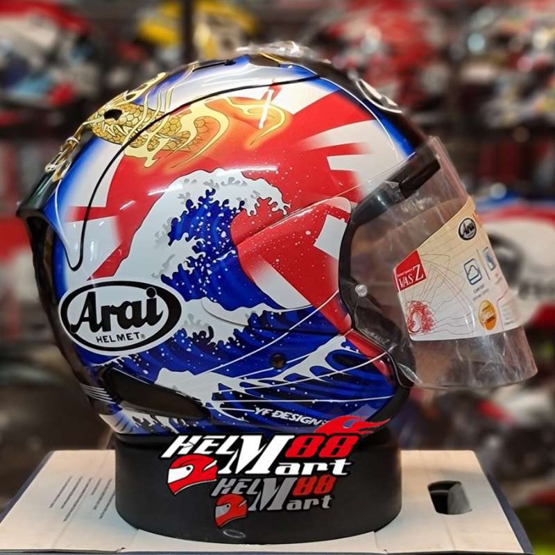 Harga helm best sale arai half face