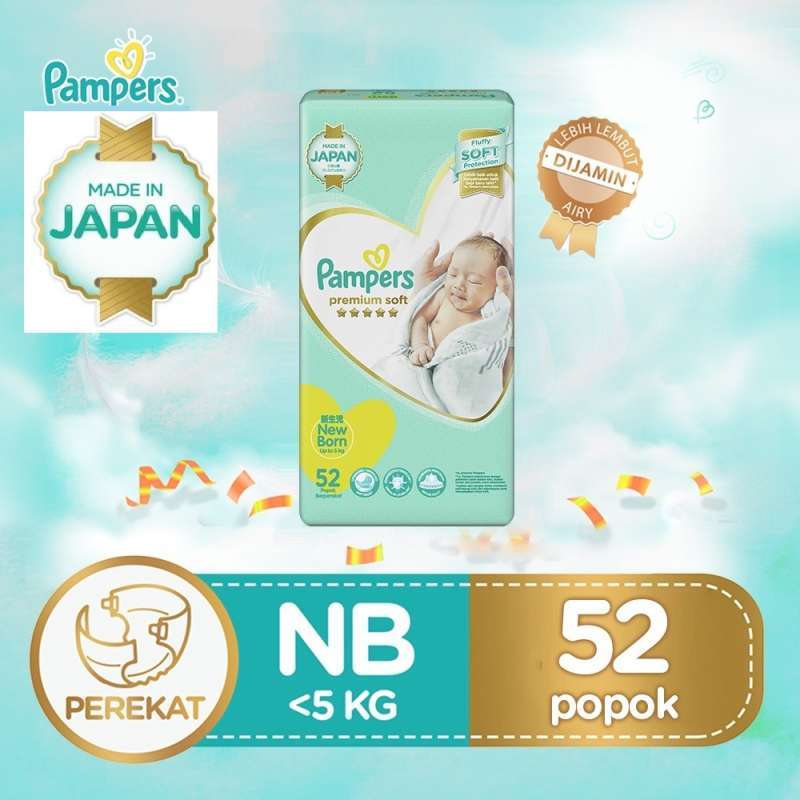 Harga pampers premium newborn online