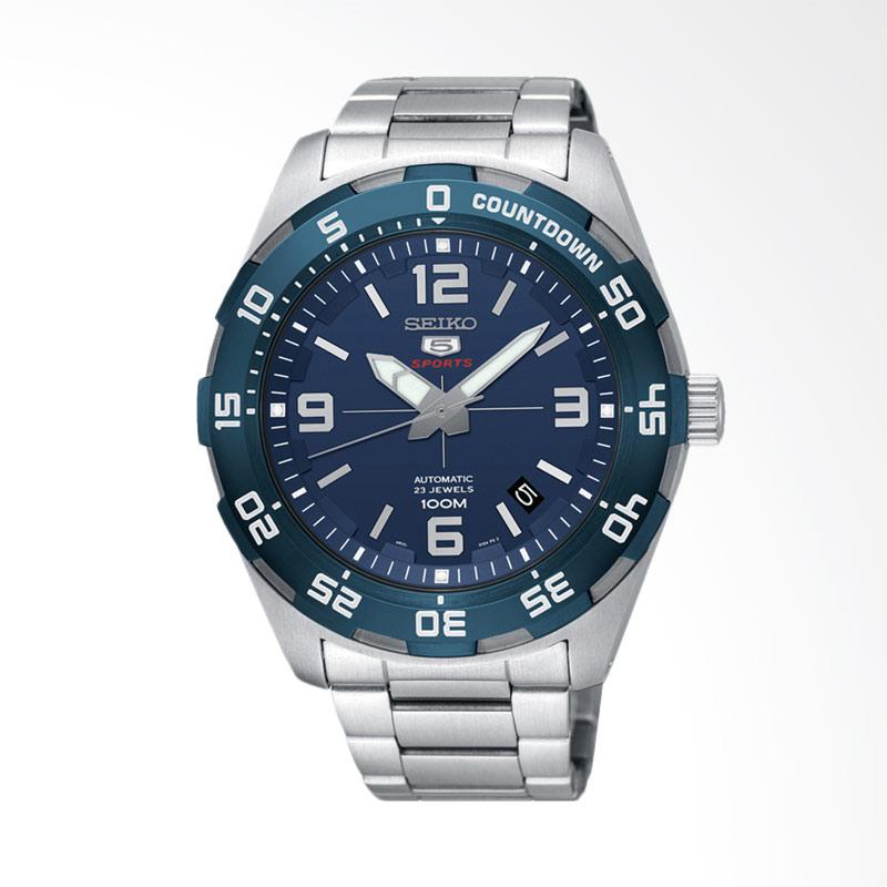 Promo Seiko 5 Sports Jam Tangan Pria Silver SRPB85K1 Diskon 50