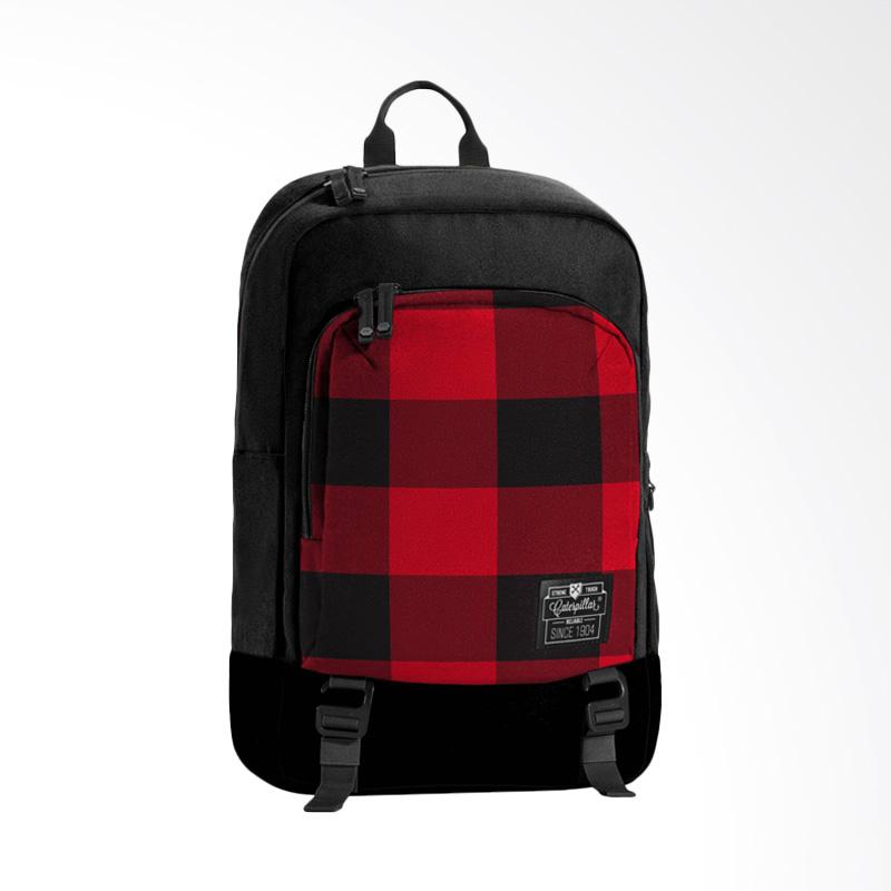 Jual Caterpillar Checkers Milling Tas Ransel Pria Red Black di