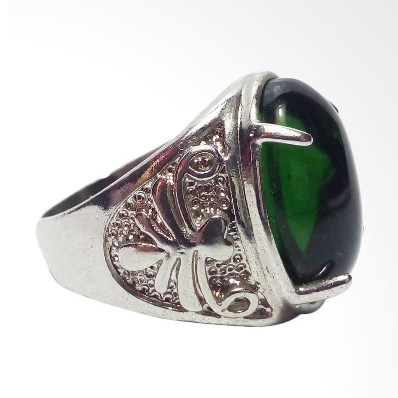 Jogjakhas Batu Giok Cincin Pria - Hijau