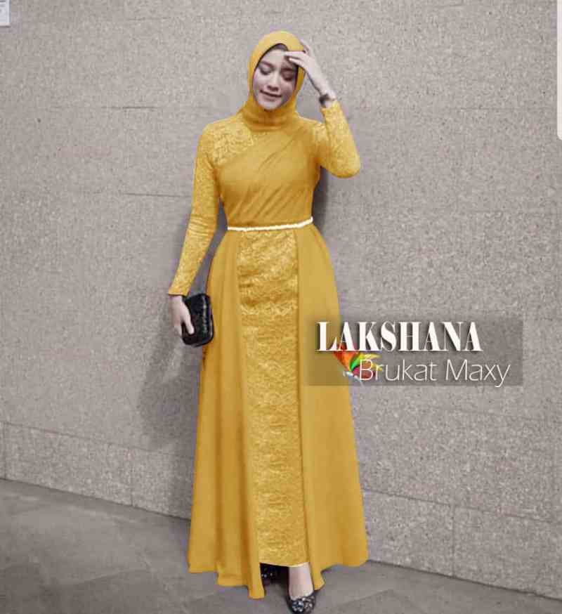Promo LAKSHANA MAXI DRESS BAHAN VELVET 