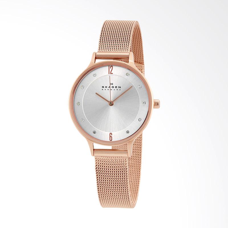 Kelebihan Kekurangan Skagen SKW2151 Anita Silver Dial Rose Gold Stainless Steel Mesh Strap Jam Tangan Wanita