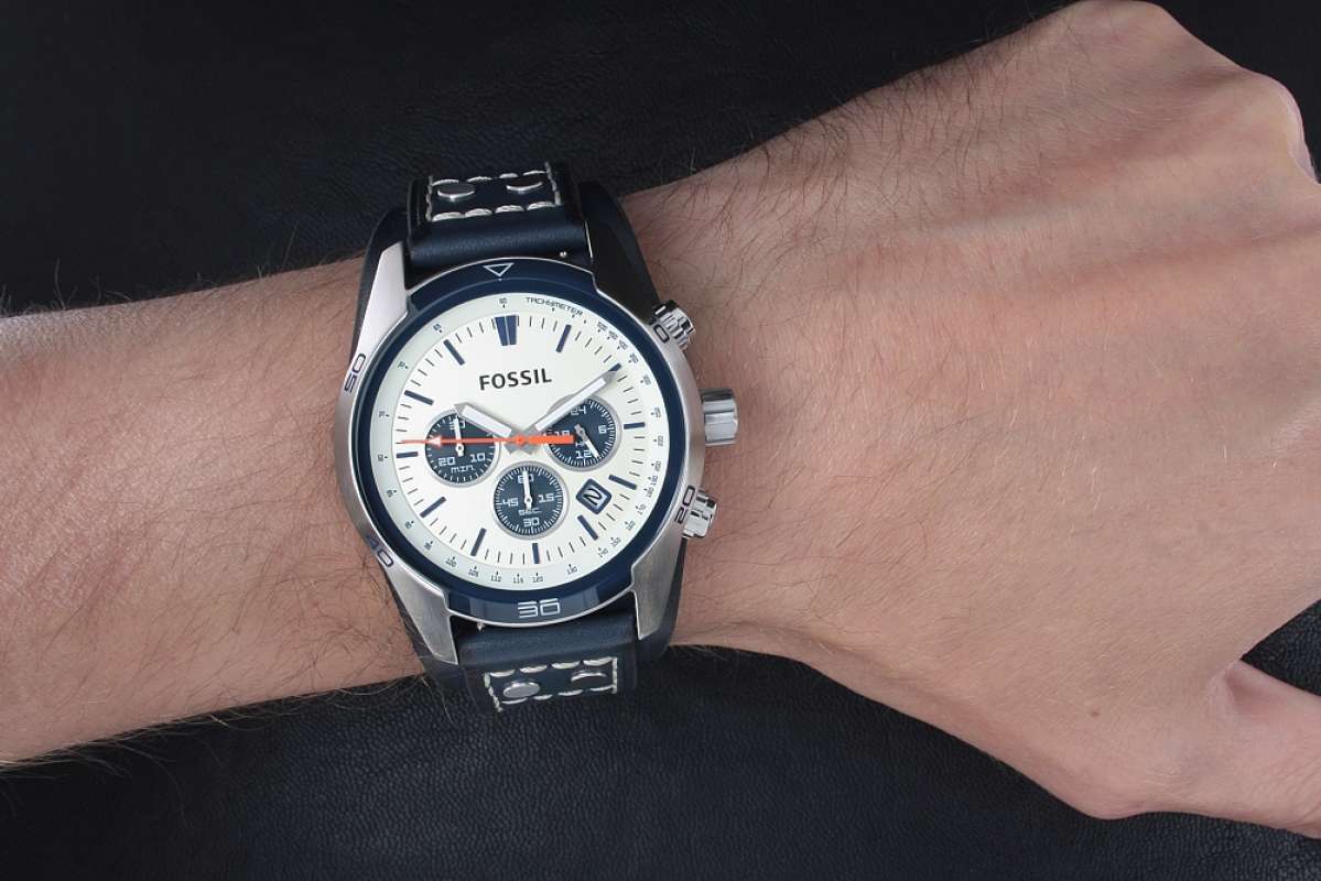 Fossil CH3051 Coachman Chronograph Jam Tangan Pria Blue