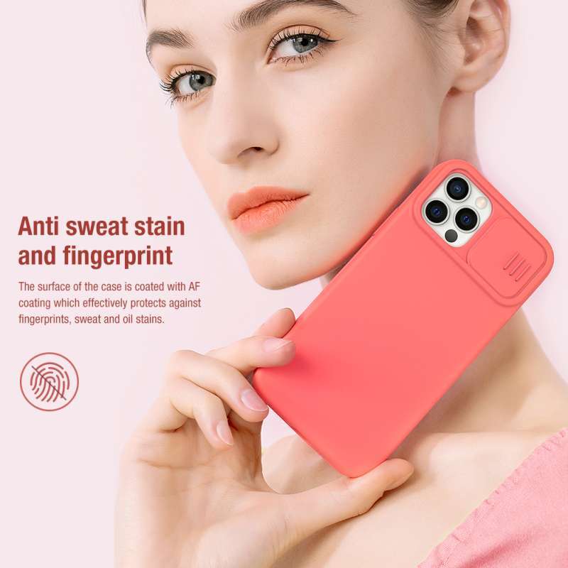 silicone case nillkin iphone 12 Nillkin Casing Camshield Silky Silicone Soft Case Apple Iphone 12 Pro Max