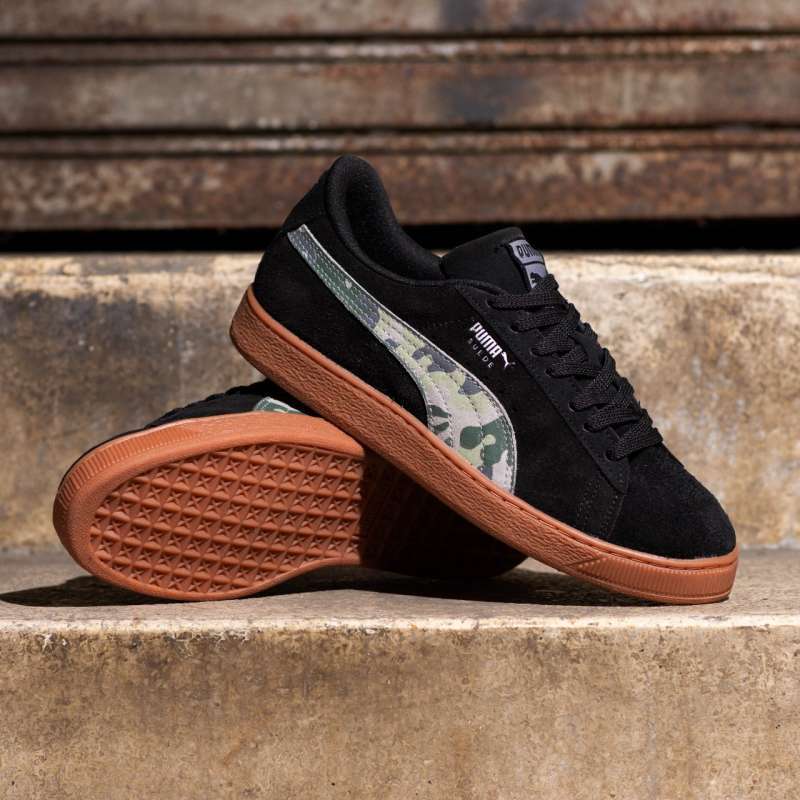 puma suede black camo