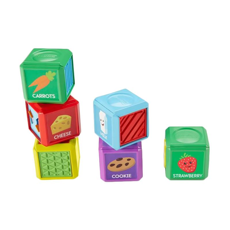 Jual Fisher Price Laugh Learn First Words Food Blocks Mainan