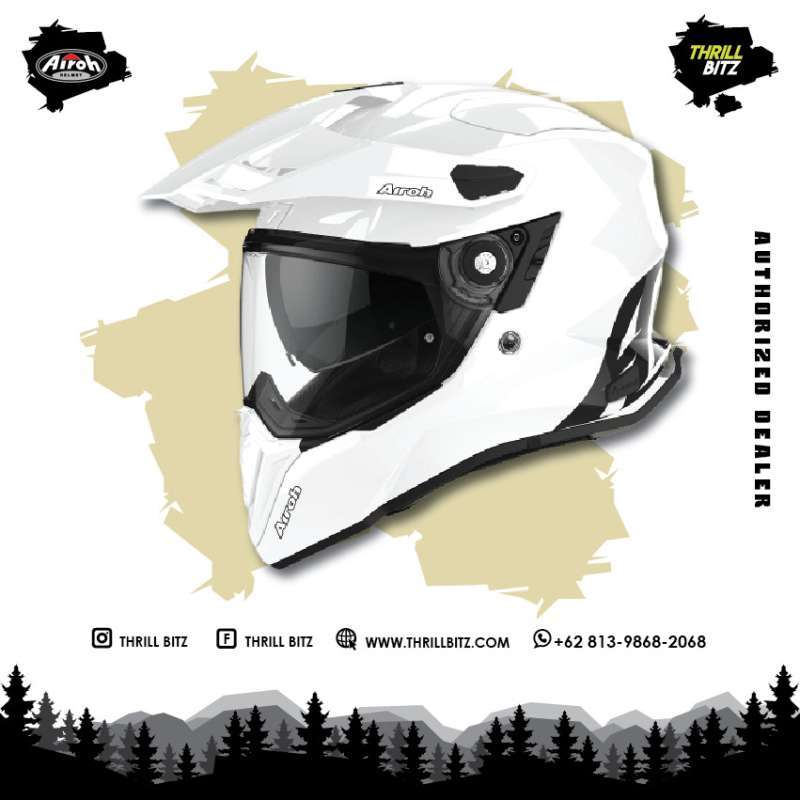 Jual Helm Airoh Commander Helmet - Color White Gloss Size L di Seller  Thrill Bitz Official Store - Kota Jakarta Selatan, DKI Jakarta | Blibli
