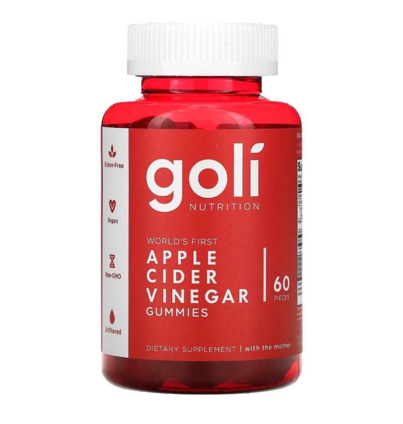 Goli Nutrition Apple Cider Vinegar Gummies 60 Gummies