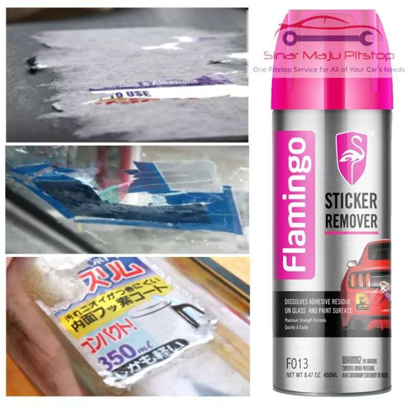 Foam Cairan Pembuka Stiker & Noda Lem - FLAMINGO STICKER REMOVER 450ml  Original