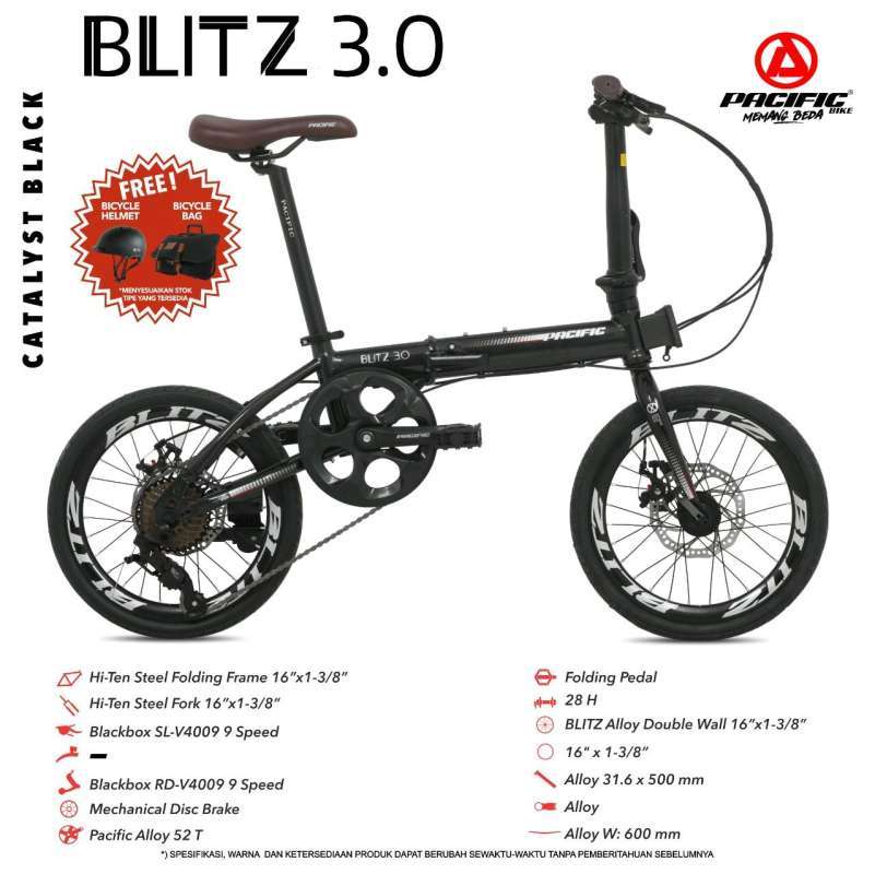 Sepeda Lipat 16 Inch PACIFIC BLITZ 3.0 
