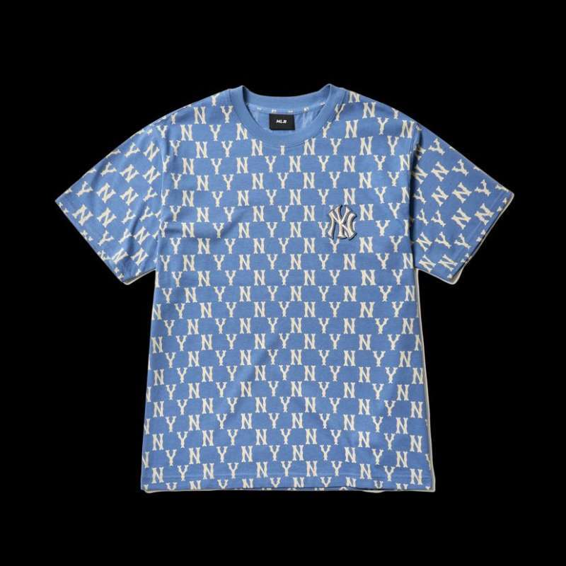 Áo phông MLB Monogram Mix Pocket Overfit Short Sleeve TShirt New York  Yankees 31TSM413150P