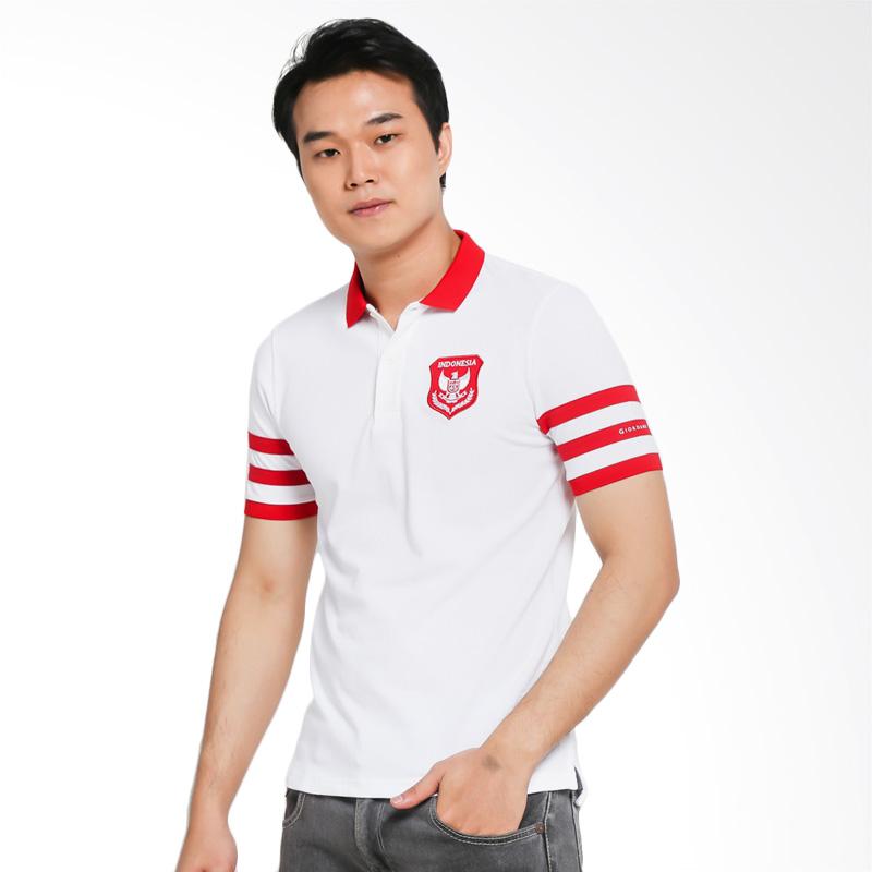 Jual Giordano National Day Man Polo Shirt White Red Online Juli