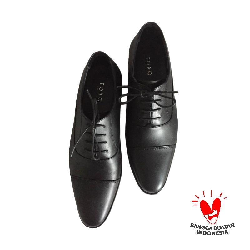 Jual Todo Shoes Cap Toe Oxford Sepatu Formal Pria Black Online Oktober 2020 Blibli Com