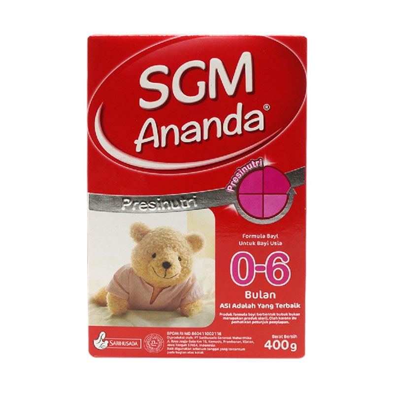 Jual Sgm Ananda Susu Formula Bayi 400 G Kemasan Box 0 6 Bulan Online Oktober 2020 Blibli Com