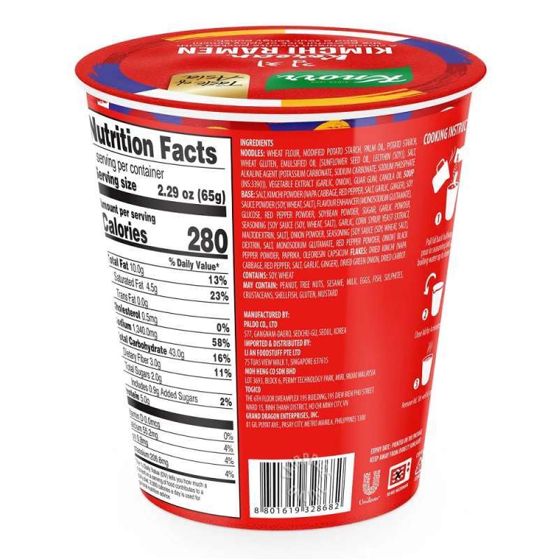 Mie Instan KNORR Korean Instant Cup Ramen asal Korea - Kimchi