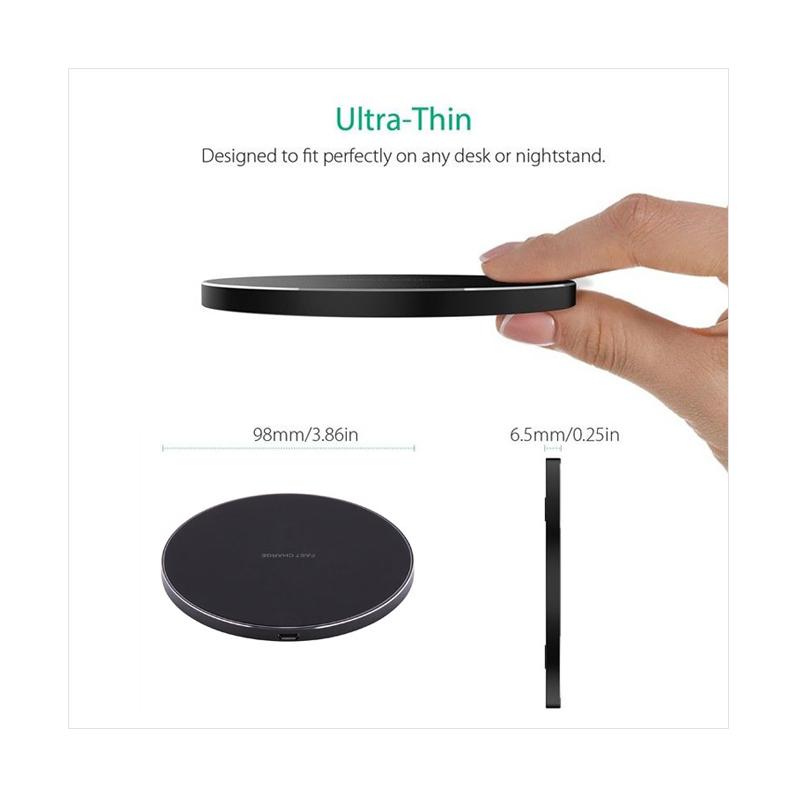 Jual Universal Qi Wireless Charger Slim Pad Aluminum Fast Charge For Samsung Iphone Android Phone Online November 2020 Blibli Com